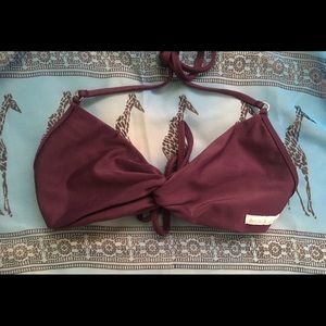 NWOT Maui Girl Twist Bikini Top Size Large